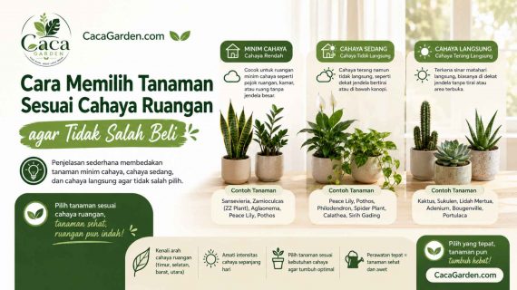 Cara Memilih Tanaman Sesuai Cahaya Ruangan agar Tidak Salah Beli