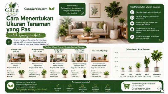 Cara Menentukan Ukuran Tanaman yang Pas untuk Ruangan Anda