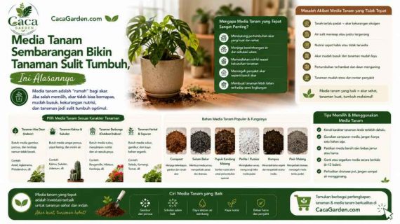 Media Tanam Sembarangan Bikin Tanaman Sulit Tumbuh, Ini Alasannya