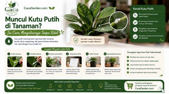Muncul Kutu Putih di Tanaman? Ini Cara Mengatasinya Tanpa Ribet