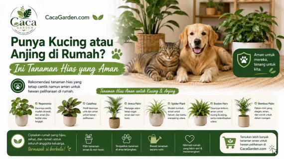 Punya Kucing atau Anjing di Rumah? Ini Tanaman Hias yang Aman