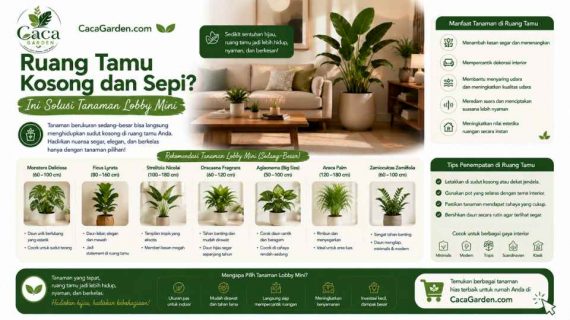 Ruang Tamu Kosong dan Sepi? Ini Solusi Tanaman Lobby Mini