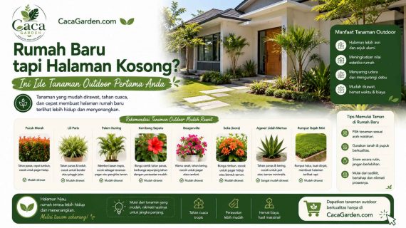 Rumah Baru tapi Halaman Kosong? Ini Ide Tanaman Outdoor Pertama Anda