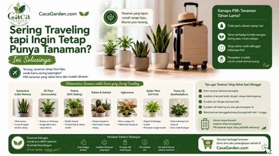 Sering Traveling tapi Ingin Tetap Punya Tanaman? Ini Solusinya