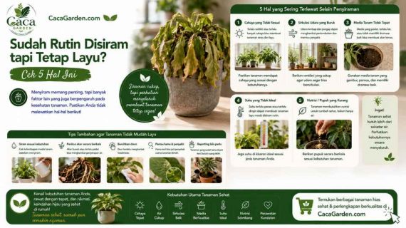 Sudah Rutin Disiram tapi Tetap Layu? Cek 5 Hal Ini