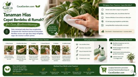Tanaman Hias Cepat Berdebu di Rumah? Ini Cara Membersihkannya