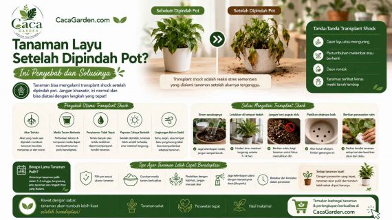 Tanaman Layu Setelah Dipindah Pot? Ini Penyebab dan Solusinya